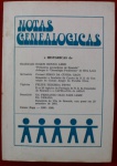 Livro ` Notas Genealógicas ` por Itamar Bopp, São Paulo, 1987, com autógrafo e dedicatória do autor. 