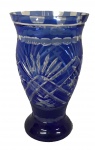 Vaso de cristal da Bohemia, medindo: 25 cm alt.