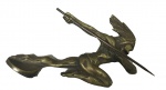 Escultura art deco sem a base em bronze, assinado HITPVCI?, medindo: 17 cm comp.