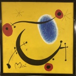 Joan MIRO (Attrib.) (1893-1983) - óleo s/ eucatex, medindo: 66 cm x 66 cm (todas as obras estrangeiras são atribuídas ao artista)