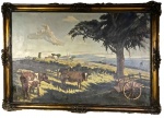 EDGAR WALTER - óleo s/ tela, medindo: 1,19 m x 78 cm e 1,32 m x 91 cm