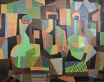 CLAUDIO FACIOLLI - acrílica s/ tela, medindo; 76 cm x 94 cm