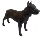 Lindo e perfeito cachorro de ferro fundido raça Pitbull, medindo:  91 cm comp. x 64 cm alt.