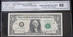 USA - DOLLAR - 1 DOLLAR - COM CERTIFICADO DE REPOSIÇÃO - SELO VERDE - 2006