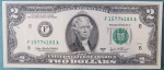 USA - CÉDULA - 2 DOLLARS - 2003A - SELO VERDE - FE