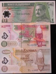 ZAMBIA/GUATEMALA - CÉDULA - 1000/500 KWACHA/1 QUETZAL - POLÍMEROS