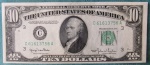 USA - CÉDULA - 10 DOLLARS - 1950 - SELO VERDE