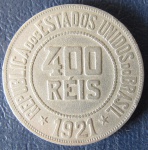 BRASIL - REPÚBLICA - 400 RÉIS - 1921