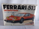 Plastimodelismo - brinquedo Kit montar Ferrari 512, lacrado, aprox. 12 x 18cm