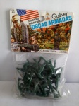 Brinquedo - Kit forças armadas, soldados americanos, GULLIVER, lacrado; aprox. 19 x 13cm