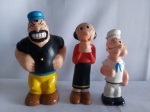 Brinquedo - Trio bonecos em vinil, Olivia, Popeye e Brutus, ESTRELA; aprox. 14,5 x 8cm
