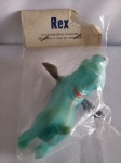 Brinquedo dec 70 - Cachorrinho REX nadador, plástico injetado, lacrado, aprox. 18 x 11cm