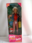 Boneca Barbie Coca Cola PIC NIC, Special Edition, Mattel, segue em caixa original e lacrada,  aprox. 32,5 x 11,5 x 6cm