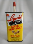 Lata óleo americana, Liquid Wrench, antiga, apresenta desgastes, aprox. 13 x 5 x 3cm