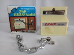 Alarme porta CHAIN, caixa original com desgates; aprox. 10 x 4cm