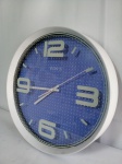 Relógio parede YINS, moldura em plástico e visor em vidro, ilustração retrô lilás, funcionando; aprox. 5 x 30cm
