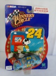 Miniatura carrinho Nascar nº 24, Snoopy, escala 1/64, Coleção Winner´s Circle, Driver Sticker Collection, Hasbro, blister lacrado
