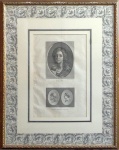 J.B.Wicar - Gravura desenhada por J.B.Wicar, pintada por Carlo Dolce, gravada por P. Audouin e gravura desenhada por Chasselat e gravada por L.J. Masquelier - Madelaine - 20 x 16 cm, 10,5 x 16 cm, medida total 46 x 30 cm