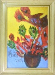 Osmar Santos - Acrílica sobre tela - Vaso de flor - 60 x 40 cm - 2007
