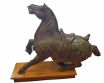 Autor Desconhecido - Cavalo - escultura em madeira - 100 x 27 x 84 cm de altura