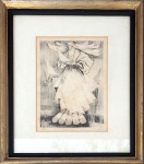 Enrico Bianco - litogravura 21/300 - Anunciação - 21 x 15 cm