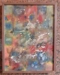 M. CATACCINI (MARILDA ROSA CATTACINI, 1935- 2014) - "Sem título", óleo sobre tela, colado em eucatex, 39 x 29 cm cada. Moldura de madeira dita baguete. Pontos de Mofo - 42 x 32 cm.