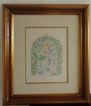 Aquarela francesa sobre cartão, desenho mulher tomando drink, med 46 X 41 CM. Assinado C.I.E - P.Oevoux. Protegido por vidro.