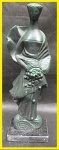 ALFREDO CESCHIATTI, Escultura em bronze, "Fortuna", medidas 36,5 cm de altura. Assinada na escultura.