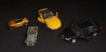 COLECIONISMO - Carrinho de coleção sendo um Jeep da Guerra com  6cm, um Concept com 6cm, um Puma GTS com 11cm e um Audi A4 com 11cm
