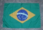 Bandeira do Brasil em cetim da mitraud. Med. 88 cm x 130cm