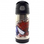 Garrafa Térmica "Thermos" com figura do Spider Man 2. - MARVEL KIDS SA - Medida: 15 cm. (Altura) - 'marcas de uso'