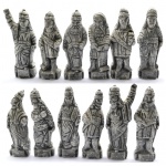 12 (Doze) Estatuetas em Gesso Representando os Profetas de Aleijadinho - Anos 70 - Medica: 13 cm. (Altura) - 'pequenos bicados'