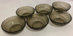 Arcoroc - France - Belo conjunto de 06 bowls individuais, consome, para sobremesa. Vidro francês, ainda com etiqueta.