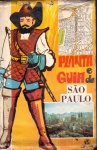 Planta e Guia de São Paulo - Geomapas, 1980. Mapa grande em escala 1:20 000, dobrado e colado em uma brochura. Ótimo estado de conservação.