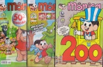 Mônica nº 200 / Mônica nº 50 (50ª edição) / Mônica nº 54 (500 edições no Brasil) - Globo, fev/2003; Panini, fev-jun/2011. Formatinhos, todas em ótimo estado de conservação.