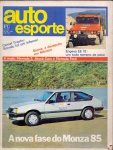 Auto Esporte nº 246, de junho de 1985 - Efecê Editora. 80 págs., bom estado de conservação.