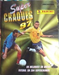 Álbum Super Craques 97 - completo - Panini Brasil. Ótimo estado de álbum e figurinhas.