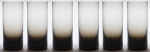 MOSER - Conjunto de seis copos para long drink, executados em vidro de alexandrita degradée de tom  fumé. Checoslováquia. Década de 1970. 15.5 cm. Pertencente ao espólio de Sérgio Luiz Viotti e Dorival Carper.