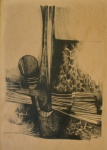 RENINA KATZ (Rio de Janeiro, 1925) - `Sem título`. Lito. Ass. cid. 47 x 32 cm. Pertencente ao espólio de Sérgio Luiz Viotti e Dorival Carper.