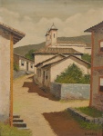 A. Segala - Ouro Preto. Óleo s/ tela. Ass. cid. 63 x 48 cm. Espólio Ruth Fray Zacharias.