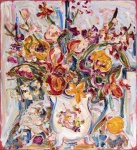 Sou Kit Gom - Vaso com flores. Acrílica sobre tela, 110x100 cm, 2018, A.C.I.D.