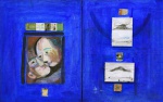 Gerchman, Rubens  - Sem título (Díptico). Óleo sobre tela e colagens, 64x100 cm, 1998, A.V.