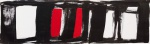 Amilcar de Castro - Sem título. Acrílica sobre tela, 50x167 cm, déc. 90. Reproduzida no catálogo da exposição Amilcar de Castrona Galeria de Arte Paulo Darzé, setembro de 2005. Com Certificado do Instituto Amilcar de Castro.