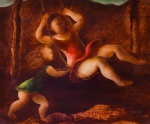 Teruz, Orlando - Menina no balanço. Óleo sobre tela, 38x46 cm, 1982, A.C.I.D.