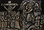 Raimundo de Oliveira - Crucificação. Aquarela e nanquim sobre papel, 43x63 cm