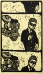 Henrique Fuhro - Sem título - 4/30. Xilogravura em papel de arroz, 55x34 cm, 1967, A.C.I.D.