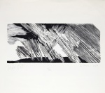 Lívio Abramo - Las lluvias - 35/100. Xilogravura, 35x39 cm, 1974, A.C.I.E