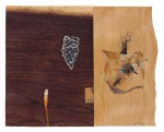 Bob Nugent - Minúcia LXXVI. Técnica mista sobre folha de madeira, 16x20 cm, 2010, A.C.I.D.