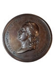 Casa Reinante. D. João VI. Medalha de cobre. Anverso: "O Príncipe de Brazil e Regente da Portugal". Reverso: "Vota Pública". 53 mm.