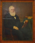 BENEDITO CALIXTO. Benedito Calixto de Jesus (Itanhaém 1853 - São Paulo 1927).  Dom D. Pedro II. OST. 120 x 90 cm.